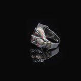 925 Sterling Silver Eagle Ring for Men - Ruby Eagle Ring for Men - 925 Sterling Silver Eagle Design Jewelry - Birthday Gifts — image 5