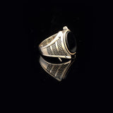 Onyx Ring Gemstone Ring Ottoman Statement Ring Vintage Ring Sterling Silver Ring Pinky Ring Silver Signet Ring Gift for Him — image 4