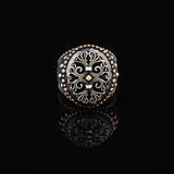 Handmade Black Onyx Signet Ring — image 3