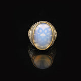 Moonstone Ring Ottoman Vintage 925 Sterling Silver Ring Promise Ring for Him Engagement Ring Gemstone Ring Gift for Husband Jewelry — image 3
