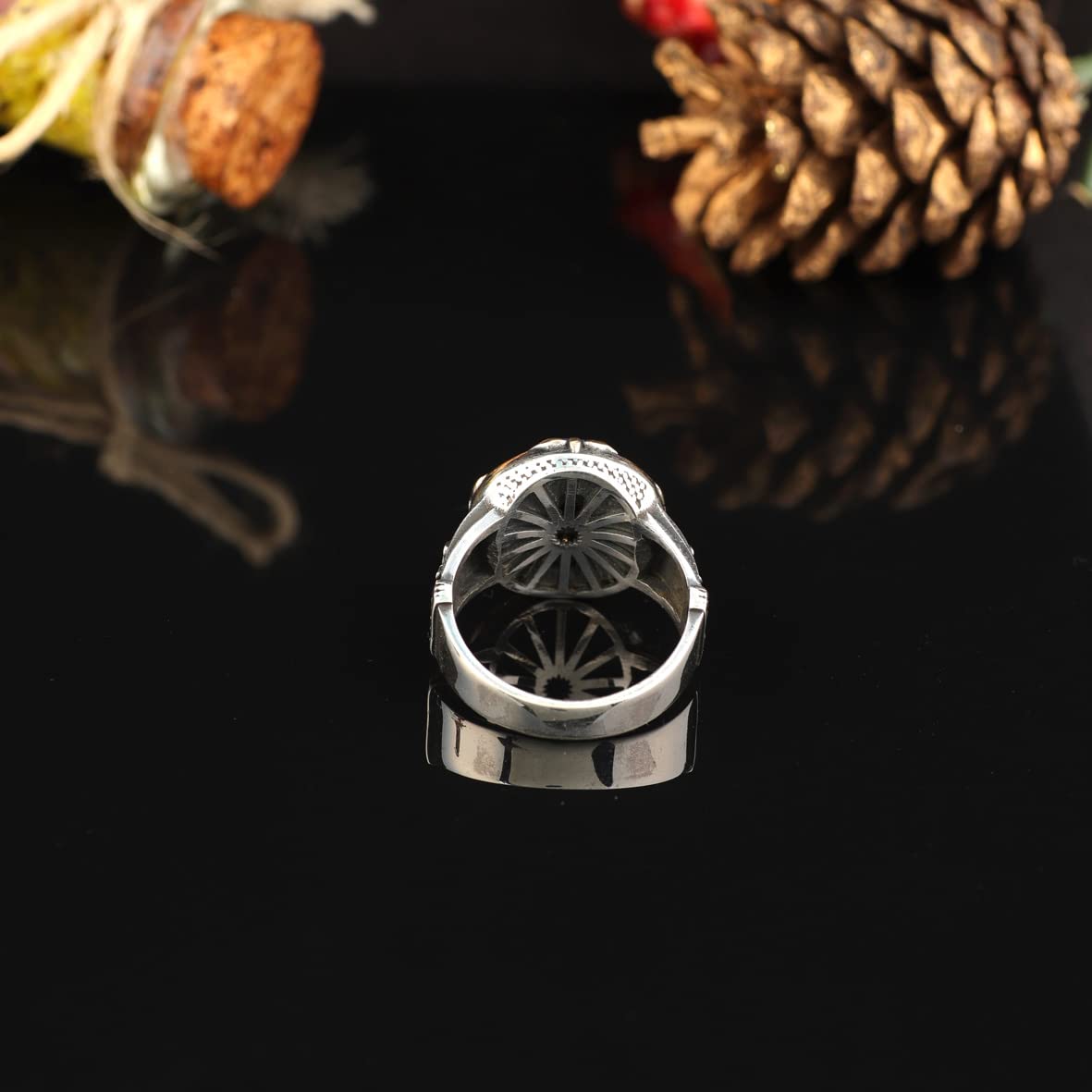 925K Sterling Silver Lion Ring
