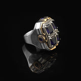 Handmade Sapphire Ring Ottoman Style – Large Statement Vintage Gemstone Ring — image 4