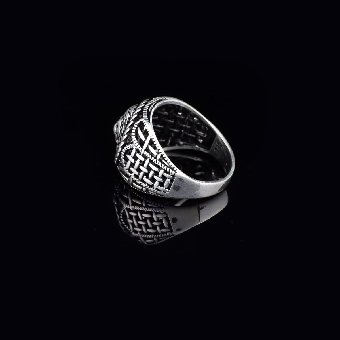 925K Sterling Silver Lion Ring
