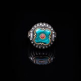 Handmade Malachite and Ruby Knife Ring with Micro Stone Jewelery- Vintage 925 Sterling Silver Rings for Men - Includes Silver Polishing Cloth Gift — image 2