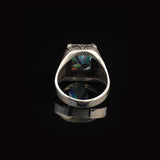 Mystical Topaz Claw Ring for Men – Ottoman Style Vintage Gemstone Engagement Ring — image 6
