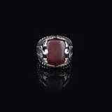 Men Handmade Carnelian Stone Ring — image 3