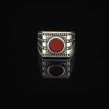 Carnelian Signet Ring for Men - Vintage Ottoman Gemstone Pinky Ring — image 3