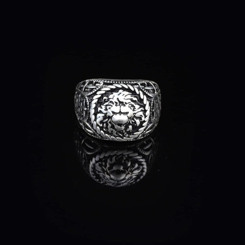 925K Sterling Silver Lion Ring