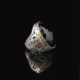 Blue Sapphire Ring with Oval Stone -Large Gemstone Ring — image 4