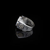 Turquoise Stone Men Silver Ring — image 5