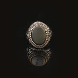 Onyx Ring Signet Ring Ottoman Vintage 925 Sterling Silver Ring Promise Ring for Him Engagement Ring Gemstone Ring Gift for Husband Unique Design — image 3
