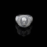 Handmade 925 Sterling Silver Viking Signet Ring - Men's Jewelry with Norse Design — image 2