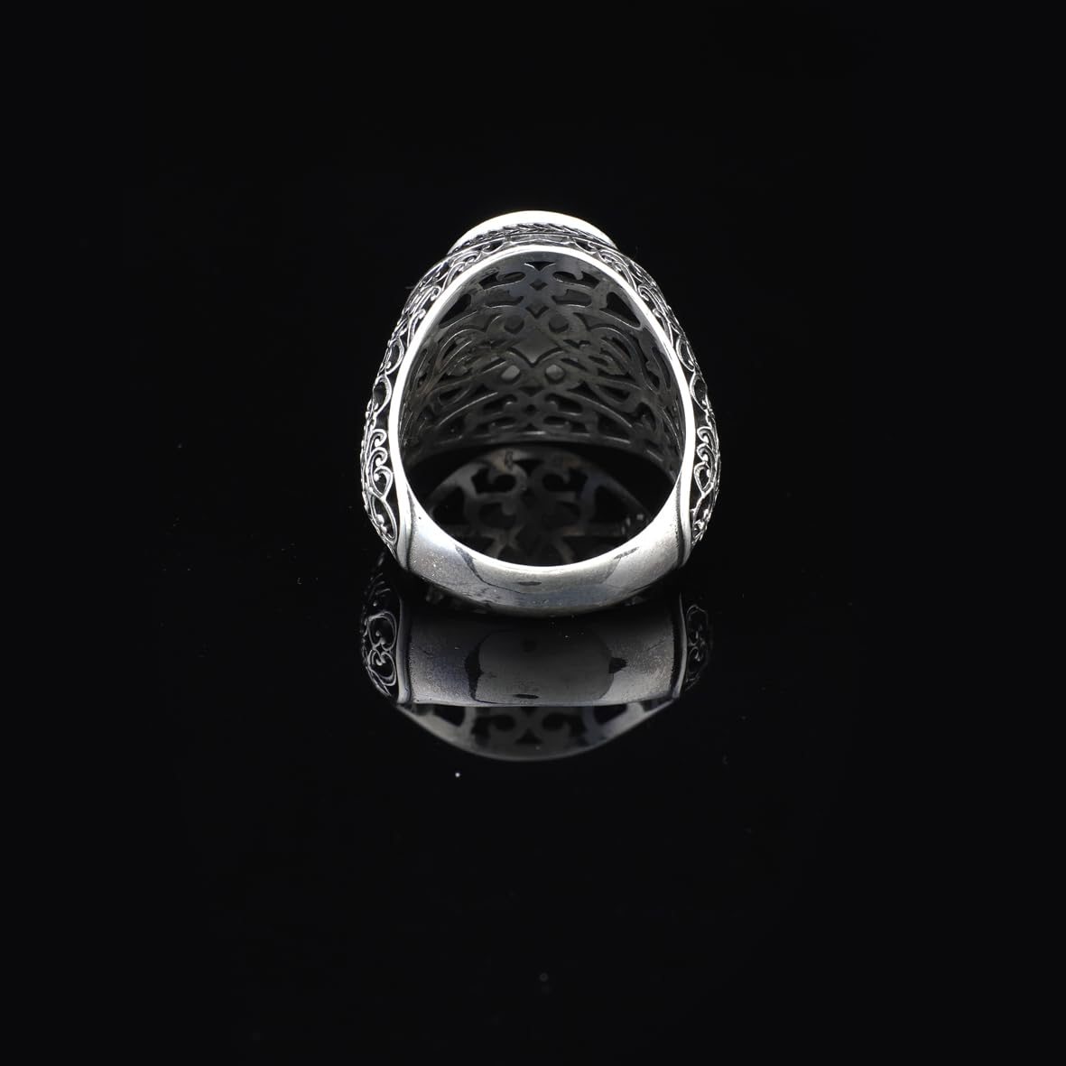 Handmade 925 Sterling Silver Personalized Rings - Custom Photo Ring with Name Engraving