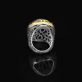 Garnet Ring Ottoman Style – Large Statement Vintage Ring for Men — image 6
