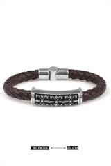 Knight Stainless Steel Men's Hand Bracelet — image 1