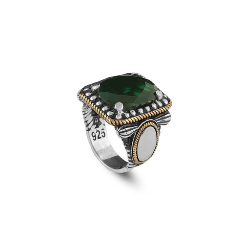 925K Sterling Silver Jade Ring