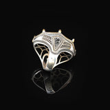 Vintage Style Tiger Eye Ring with Oval Gemstone - Handmade Ottoman Ring — image 6