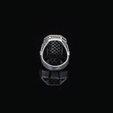 Micro Onyx Stone Lion Ring - Signet Gemstone Ring for Men Vintage Handmade 925 Sterling Silver - Comes with Silver Polishing Cloth Gift — image 5