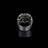 Handmade Vintage Malachite and Micro Onyx Gemstone 925 Sterling Silver Ring for Men - 925 sterling silver rings for men - Birthday Gifts — image 5