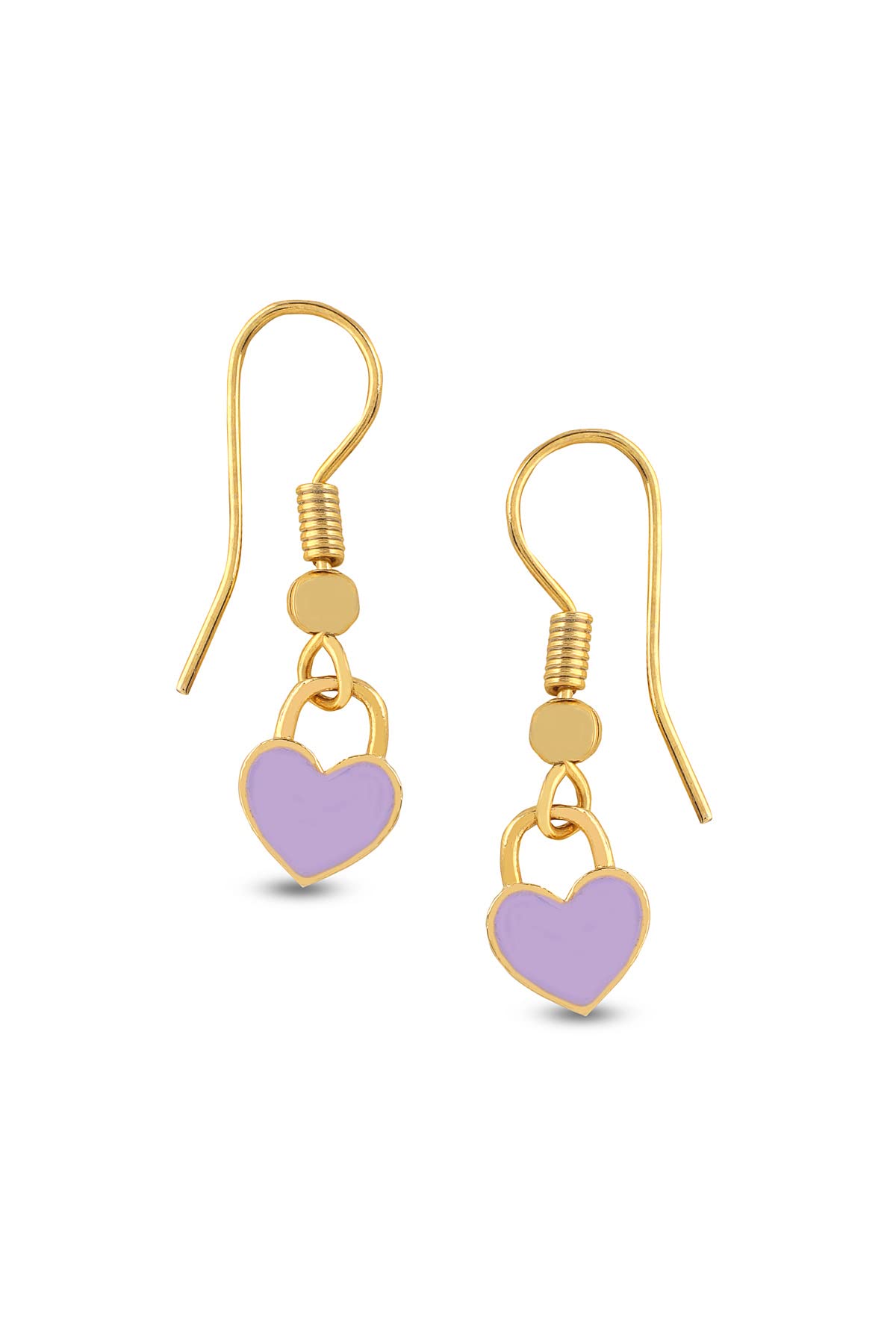 Purple Heart Earrings