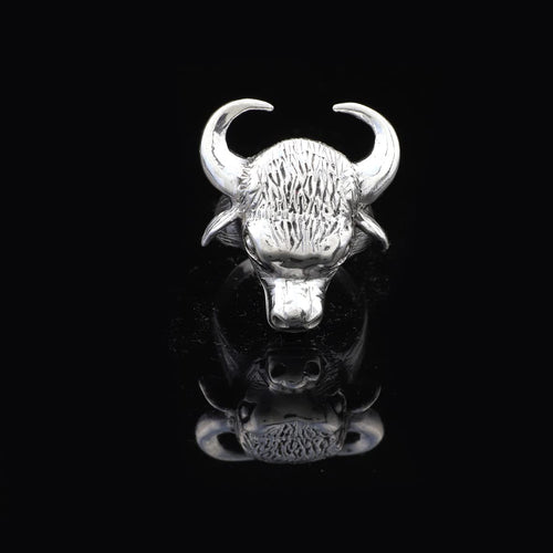 925K Sterling Silver Bull Ring