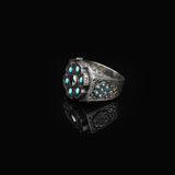 925 Sterling Silver Turquoise Ring - Men's Rotating Ottoman Jewelry - 925 Sterling Silver Ottoman Turquoise Ring - Birthday Gifts — image 4