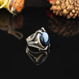Men Blue Stone Ring — image 3