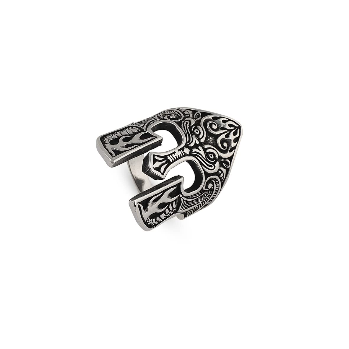 Spartan Army in War Handmade Sterling Silver Men Ring