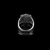 925 Sterling Silver Men's Ring - Handmade Mother of Pearl and Star Gemstone Ring with Polishing Cloth Gift — image 4