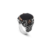 Handmade 925 Sterling Silver Black Onyx Oval Stone Ring - Vintage Polished Gemstone Engagement Ring for Men with Engraving and Silver Polishing Cloth Gift — image 1