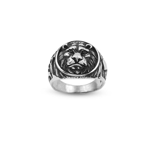 925K Sterling Silver Lion Ring