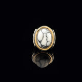 Turquoise Stone Men Silver Ring — image 3