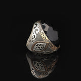 925 Sterling Silver Black Onyx Ring - Large Oval Stone — image 4