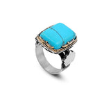 925K Sterling Silver Mens Turquoise Ring — image 1
