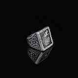925K Sterling Silver Wolf Ring — image 3