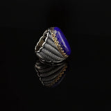 Blue Sapphire Ring Mens — image 3