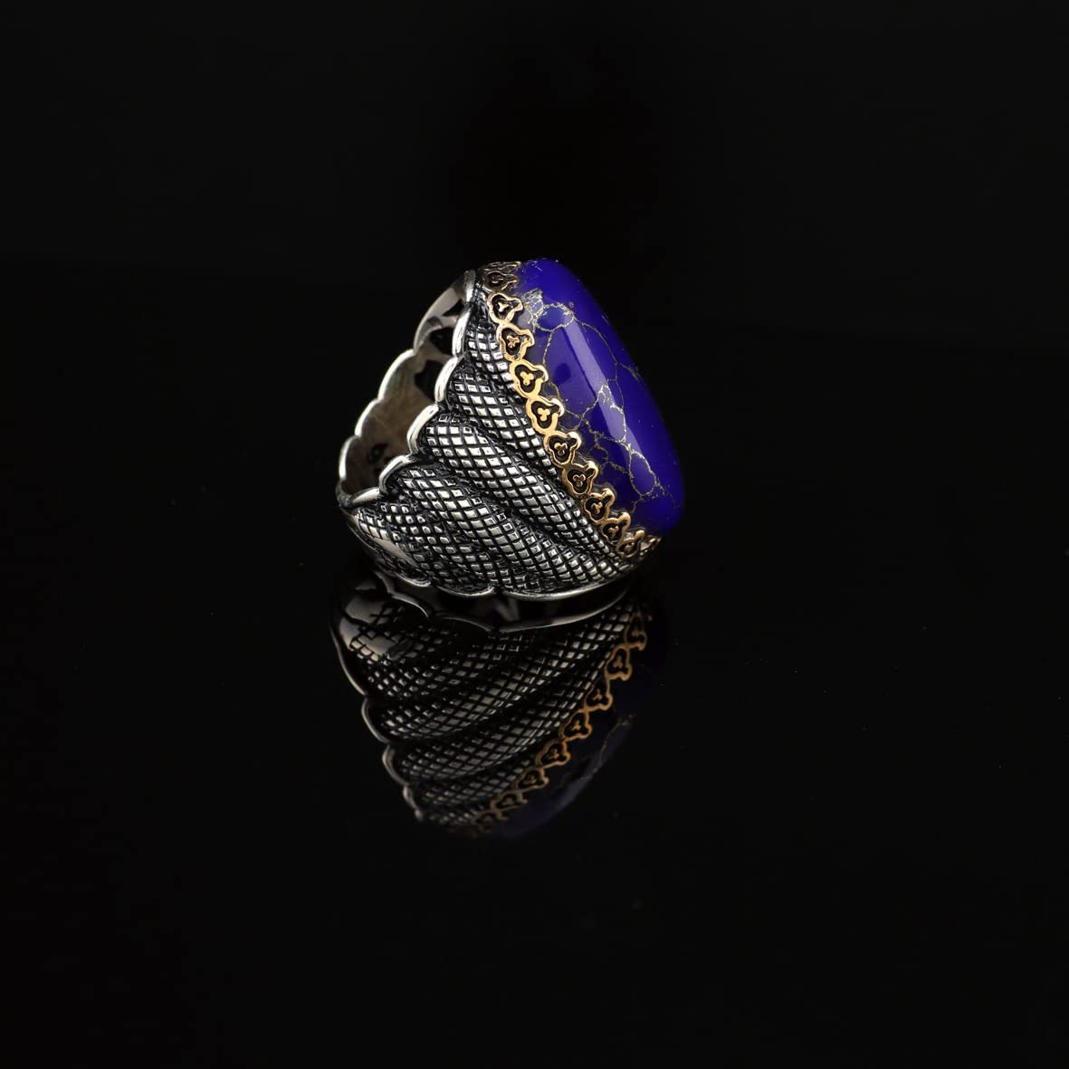 Blue Sapphire Ring Mens