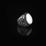 Turquoise Stone Men Silver Ring — image 3