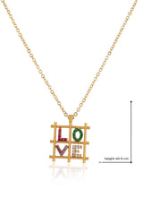 Gold Plated I Love You Necklace — image 3