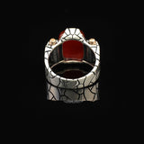 Handmade Vintage Carnelian Ring - Sterling Silver Pinky Ring for Men — image 6