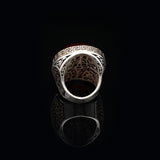 Vintage 925 Sterling Silver Garnet Ring for Men — image 6