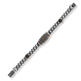 Made to Order Personalized Gothic Vintage Pattern 925 Sterling Silver Chain Bracelet for Men - Hand-Engraved Handmade Bracelet with Silver Polishing Cloth Gift — image 1