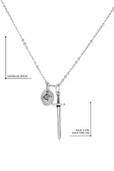 Men's Silver Plated Necklace Sword Special Design — image 2