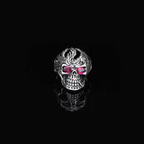 Skull Handmade Sterling Silver Men Biker Ring — image 2