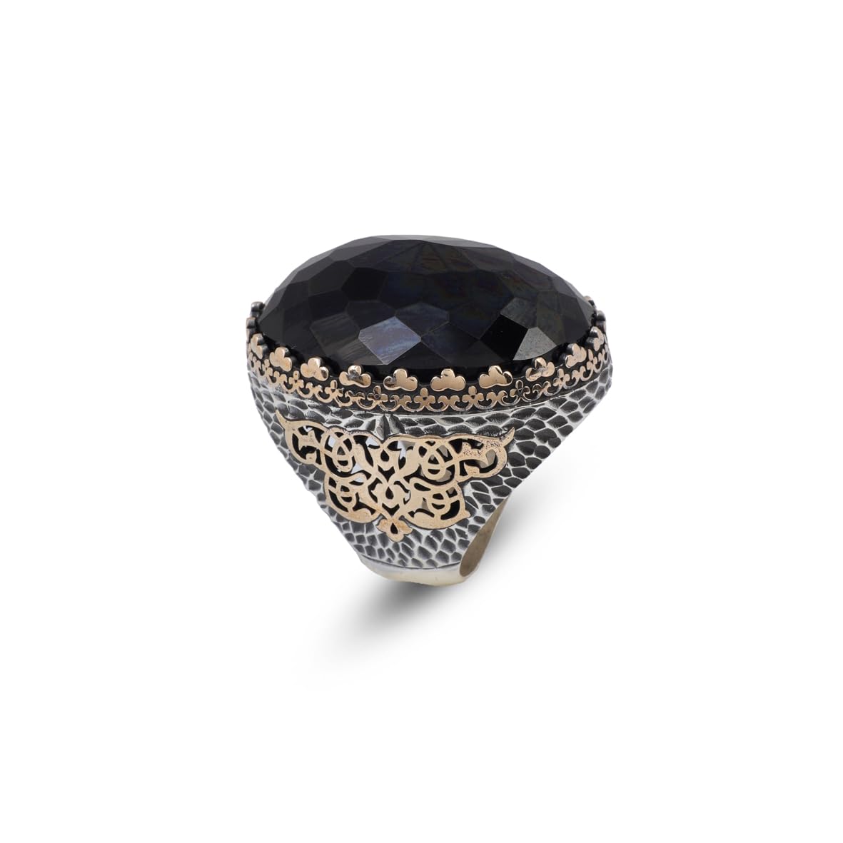 Men's 925 Sterling Silver Black Onyx Ring