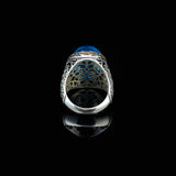 Vintage Handmade 925 Sterling Silver Men's Aquamarine Ring - 925 Sterling Silver Rings for Men - Handcrafted Ring for Men — image 6