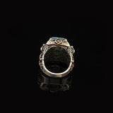 Aquamarine Ring Sterling Silver Chunky Silver Ring — image 5