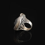 Vintage Black Onyx Ring with Large Oval Stone — image 5