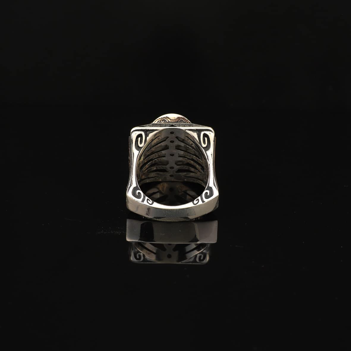 Turquoise Stone Men Silver Ring