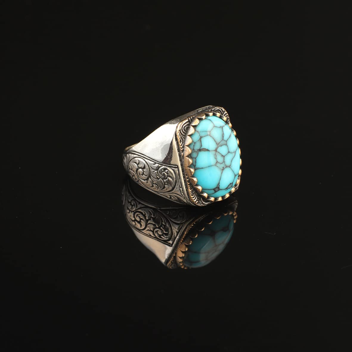 Mens Turquoise Ring